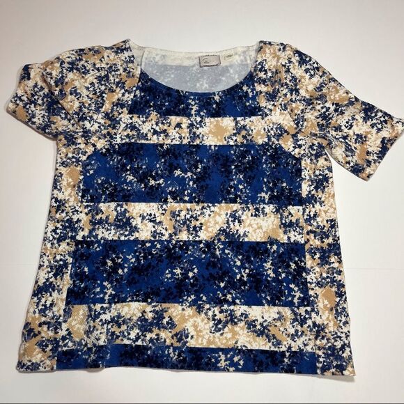 Anthropologie 9-H15 STCL Blue Puff Sleeve Pullover Blouse - Picture 5 of 13